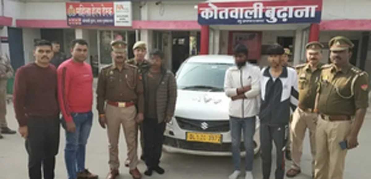 मुजफ्फरनगर पुलिस व बदमाशों के बीच मुठभेड़, 3 गिरफ्तार